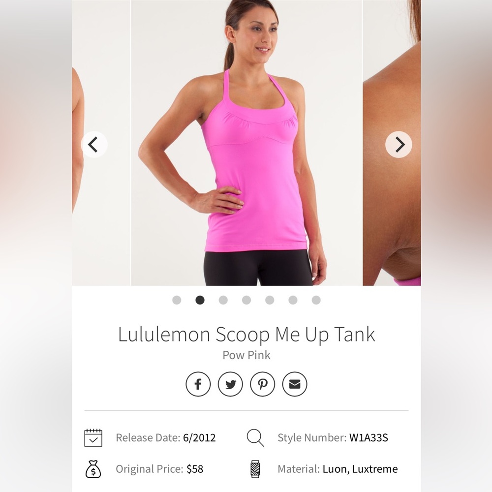 Lululemon Scoop Neck Tank